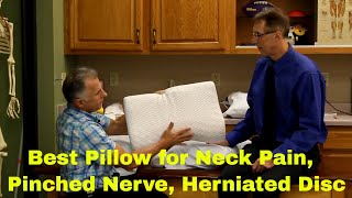 Best Type Of Pillow for Sleeping with Neck Pain Pinched Nerve or Herniated Disc [upl. by Penelopa489]