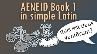 Aeneid book 1 narrated in simple Latin with pictures and questions [upl. by Mel]