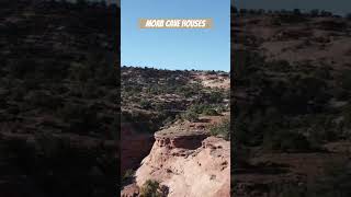 Drone flying over Moab Cave House [upl. by Meakem]