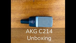 AKG C214 Unboxing [upl. by Medorra]