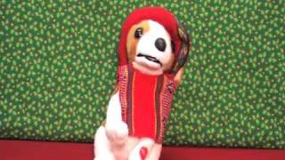 Christmas Singing Puppy Donde Esta Santa Claus [upl. by Neevan]