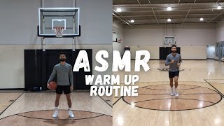 ASMR  Basketball Warm Up Routine  Stretching Dribbling amp Shooting Sounds [upl. by Dnalevelc]