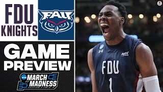 2023 NCAA Tournament No 16 Fairleigh Dickinson vs No 9 FAU GAME PREVIEW  CBS Sports [upl. by Justine]