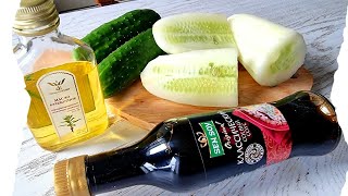 НЕВЕРОЯТНО ВКУСНЫЙ САЛАТ ИЗ ОГУРЦОВ  ПОКОРИЛ ВСЮ СЕМЬЮ [upl. by Imim]