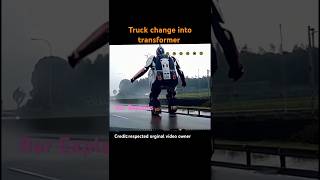 Truck changes into transformer 😂😂funny shorts [upl. by Eselahc]