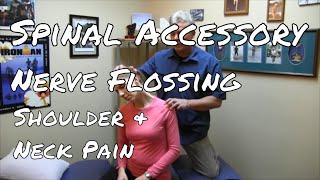 Flossing the Spinal Accessory Nerve  Shoulder amp Neck Pain [upl. by Bohner374]