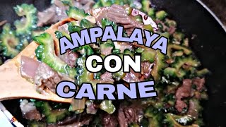 AMPALAYA CON CARNE SIMPLE BUT NUTRITIOUS ULAM BOY DUBAI CHANNEL [upl. by Nenney]