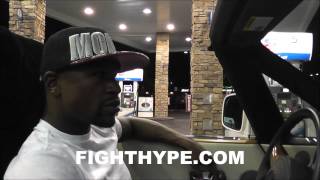 FLOYD MAYWEATHER ROLLS TO MCDONALDS FOLLOWING CANELO VICTORY PT 2 quotCANT GO NOWHEREquot [upl. by Cirederf121]