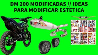 ITALIKA DM 200 MODIFICADAS  IDEAS PARA MODIFICAR TU ITALIKA DM 200 EN 5 MINUTOS MASOMENOS [upl. by Eedyaj]