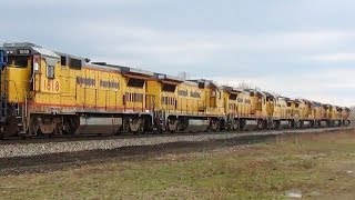 8 Eight Union Pacific Engines B408s [upl. by Attenor]