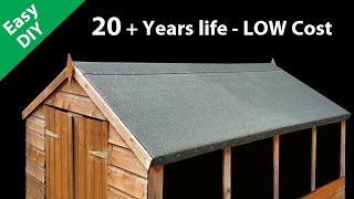 How to Felt a Shed Roof  Tips amp Tricks  The Carpenters Daughter [upl. by Elttil]