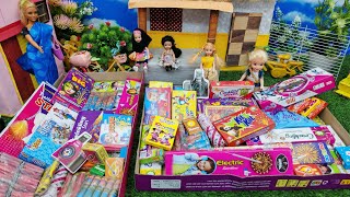 Diwali crackers Gift Box Open in Barbie girlBarbie show tamil [upl. by Lezned]