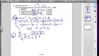 IB Arithmetic Series and Sigma Notation [upl. by Eimmas64]