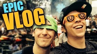 FESTIVAL EPICO AMERICA Y BOOTYS HINCHABLES  Epic Vlog UMF [upl. by Alby]