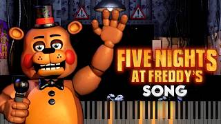 Five Nights at Freddys Song Piano tutorial and Karaoke [upl. by Reiter]