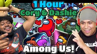 1 HOUR OF DASHIE amp CORYXKENSHIN ON AMONG US [upl. by Clinton]