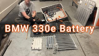 BMW 330e PHEV Hybrid Battery Pack Tear Down [upl. by Torbart]