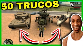 ✔️50 TRUCOS de GTA San Andreas PC  Claves de GTA San Andreas CODIGOS Dinero Infinito Jetpack [upl. by Stagg]