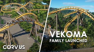 VEKOMA FAMILY LAUNCHED  Voyagers Adventure Ep5  Planet Coaster [upl. by Doss963]