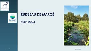 Comité de pilotage annuel du plan de gestion du ruisseau de Marcé [upl. by Verdi]