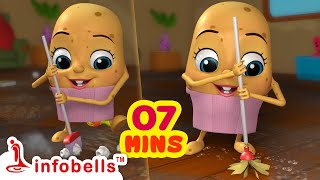 सफ़ाई करो सफ़ाई करो  Clean up Song  Hindi Rhymes for Children  Infobells [upl. by Edythe]