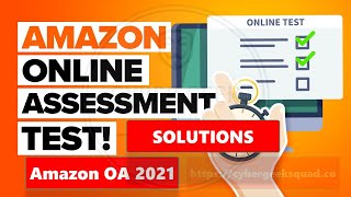 AMAZON OA 2021  Amazon Online Assessment Questions Solution 2021 [upl. by Naelcm]