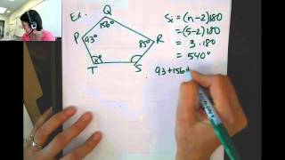 Finding Angle Measures In Polygons [upl. by Marler]