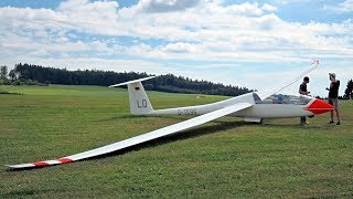 Flying a DuoDiscus Glider over the Black Forest [upl. by Devan558]