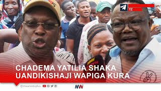 CHADEMA YATILIA SHAKA UANDIKISHAJI WAPIGA KURA [upl. by Azar688]