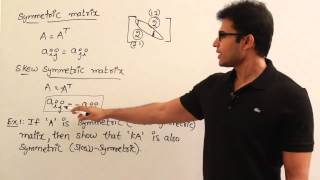 Matrices 21 Symmetric and skew symmetric matrices [upl. by Latsyk617]