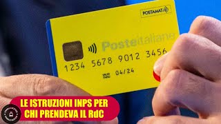 INPS le istruzioni per chi prendeva il Reddito di cittadinanza sullAssegno unico [upl. by Esetal547]