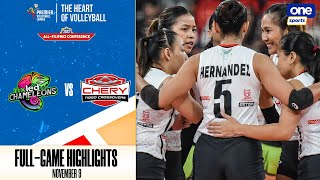 Nxled vs Chery Tiggo highlights  2023 PVL AllFilipino Conference  Nov 9 2023 [upl. by Aicela149]