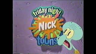 Friday Night NickToons 2002 SpongeBob Bumper [upl. by Ayerhs]