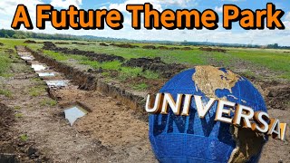 Walking Across The FUTURE Universal Studios UK Theme Park [upl. by Yelnats]