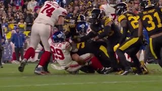 Giants Tyrone Tracy INJURY vs Steelers Concussion REPLAY  Steelers vs Giants  NFL 2024 [upl. by Freddie415]