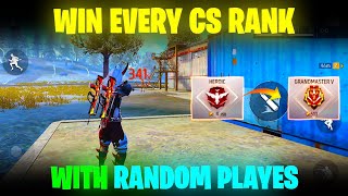 How To Win Every CS Rank With Random Players  Clash Squad Ranked Tips and Tricks  Free Fire [upl. by Yvad]