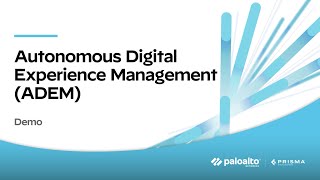 Autonomous Digital Experience Management ADEM Demo [upl. by Vivi]