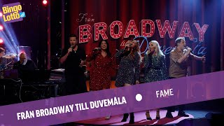 Från Broadway till Duvemåla  Fame  Live i BingoLotto [upl. by Adihaj]