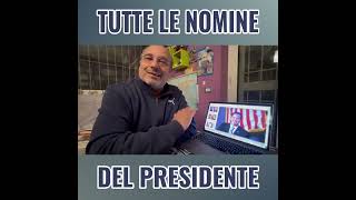 Franco Fracassi  TUTTE LE NOMINE DEL PRESIDENTE [upl. by Ruyle912]