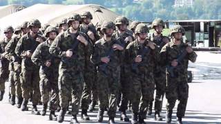 Zugschule  Swiss Army Samba marching drill [upl. by Evy472]