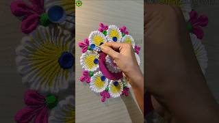 Rangoli designs for diwali simple and easy rangolidesign diwalirangoli shorts [upl. by Agnot250]