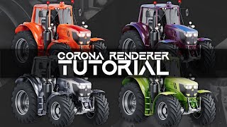 Rendering Lighting and Material Tutorial for Corona Renderer  Full Timelapse Tutorial [upl. by Kirima]