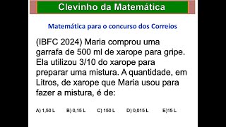 Correios  IBFC  Matemática  Frações [upl. by Shabbir131]