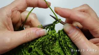 How to knit the Yarn Over BindOff [upl. by Ahseirej857]