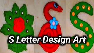 S Letter Design Art 🏵️🌹🏵️❤️ Smita Art plzsubscribemychannel support trending [upl. by Hagen25]