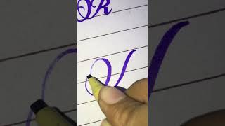 Learn with me  “R” letter  MK arts and calligraphy [upl. by Kendra77]