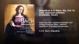 Magnificat in D Major Wq 215 VI Duet Deposuit potentes Contralto Tenor [upl. by Bremen787]