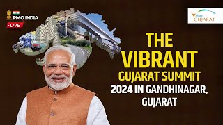 PM Modi inaugurates the Vibrant Gujarat Summit 2024 in Gandhinagar Gujarat [upl. by Calysta42]