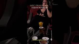 crociera msccrociere cruise yachtclub lounge night galanight travelblog ytshort yt [upl. by Aihcsrop]