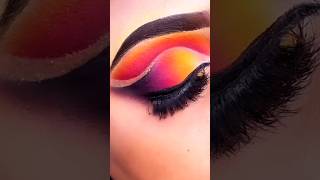 Most Colorful Eye Makeup Tutorial 🌼🌸 makeup makeuptutorial eyemakeup shorts youtubeshorts [upl. by Howlyn]